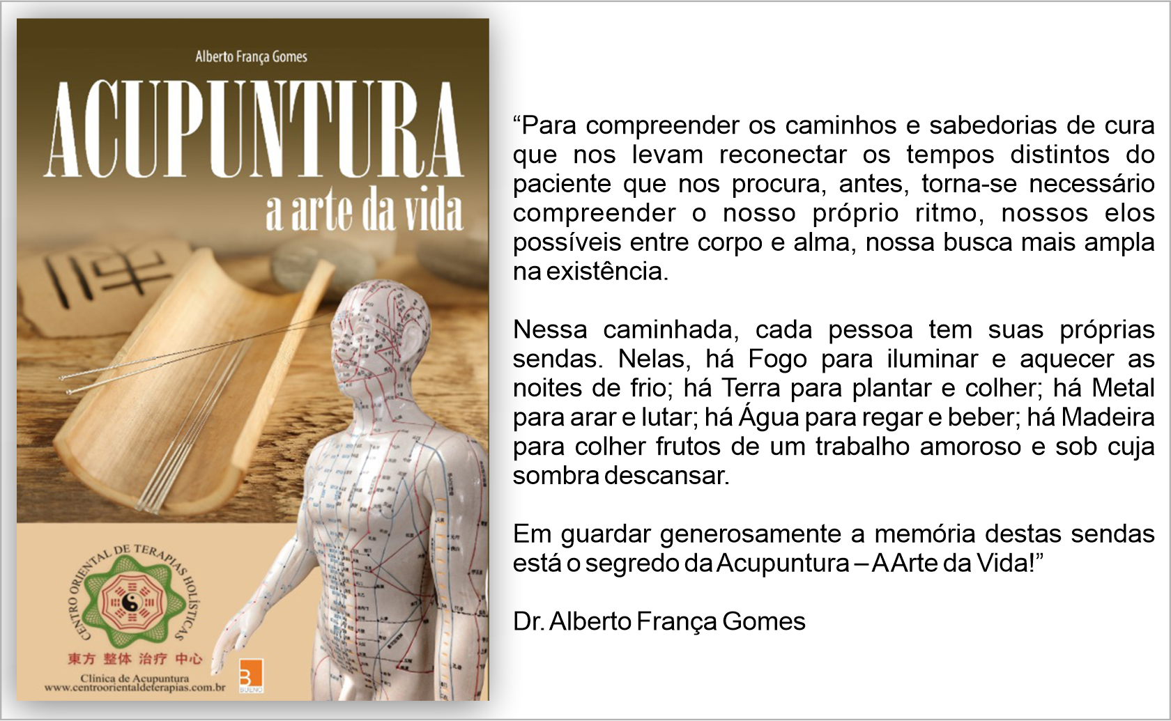 LIVRO ACUPUNTURA A ARTE DA VIDA