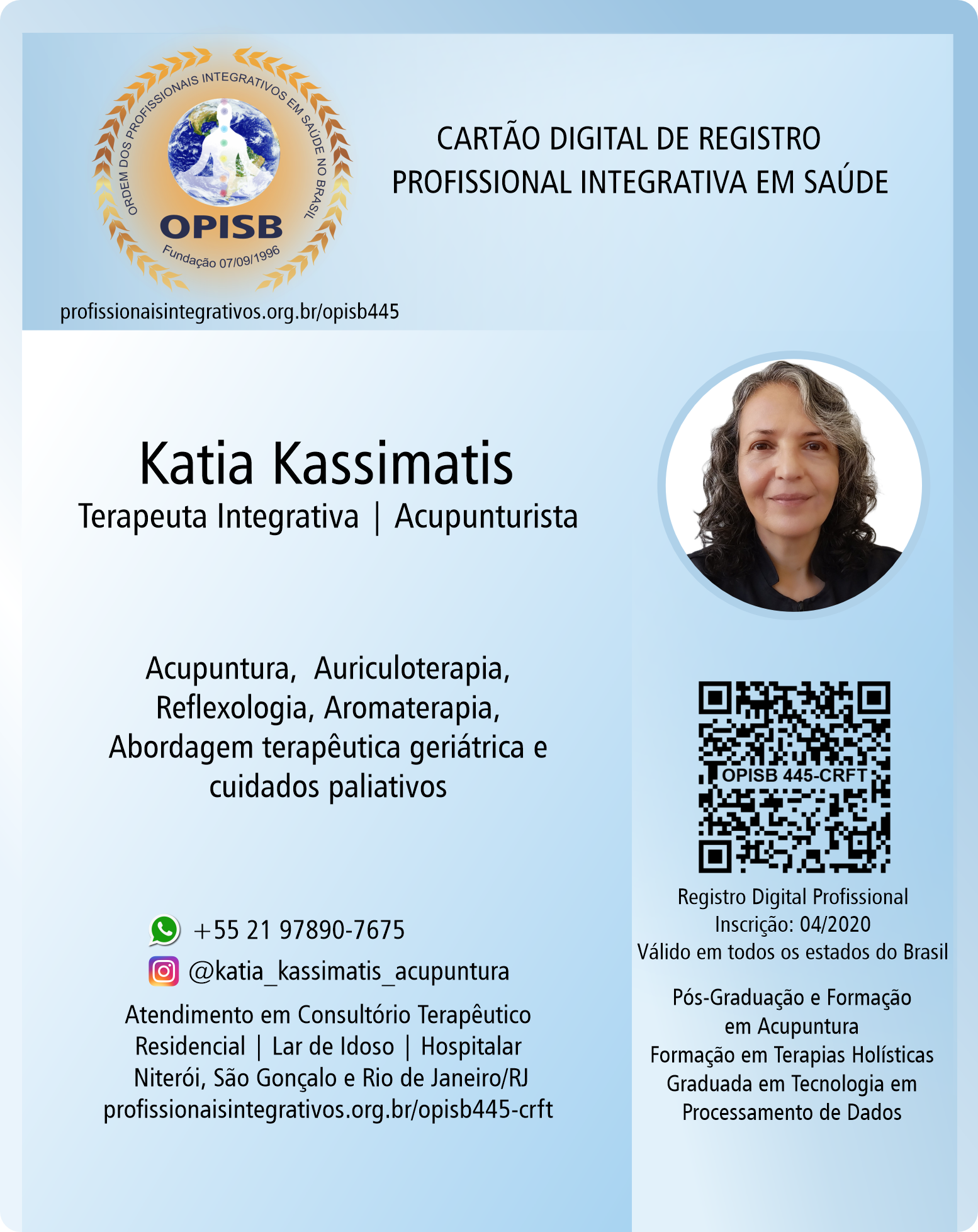 OPISB 445 Katia Kassimatis Cartão Digital de Registro