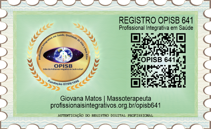 OPISB 641 Giovana Matos | Massoterapeuta