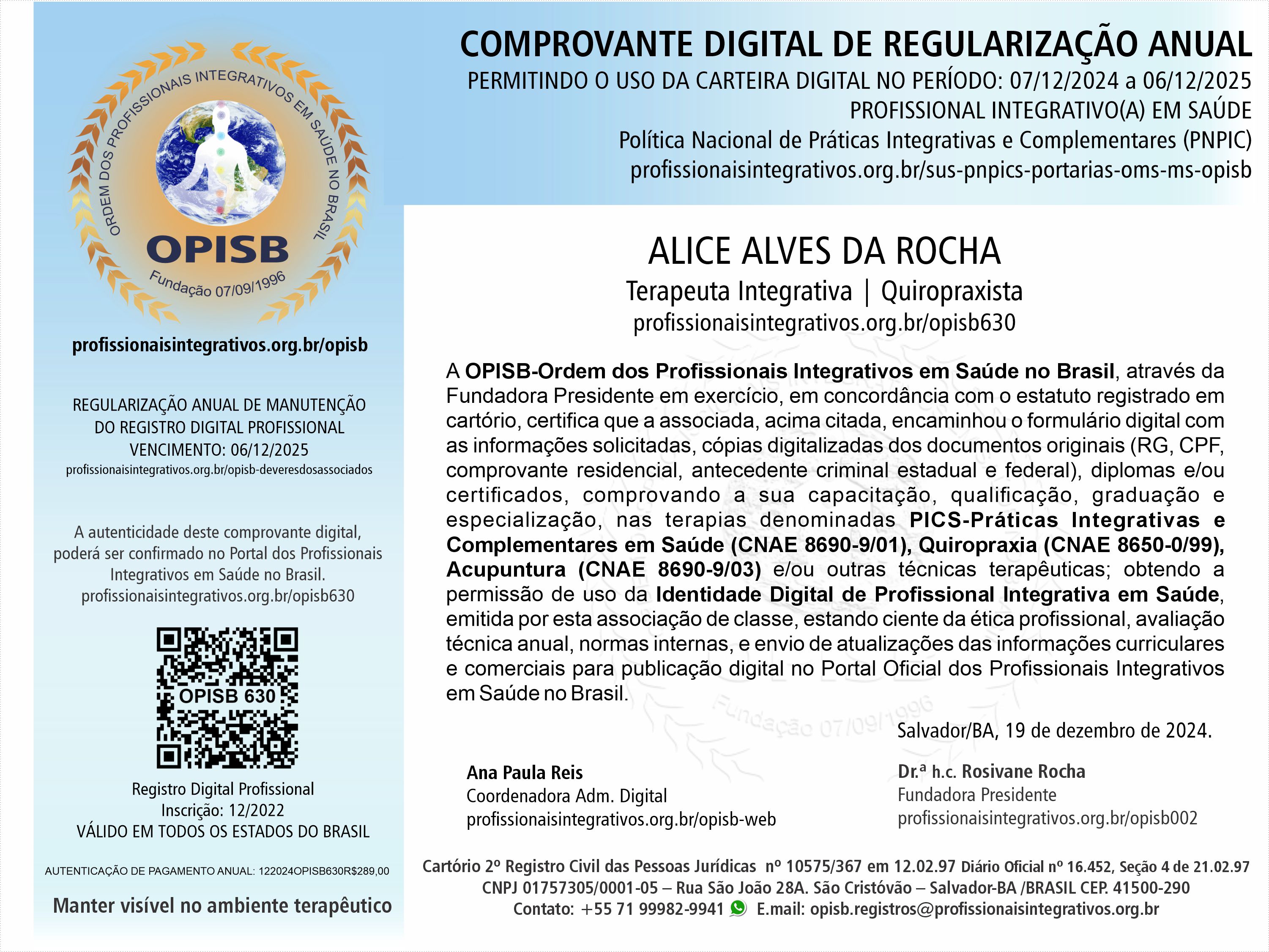 OPISB 630 Allice Alves Comprovante Digital de Regularização Anual