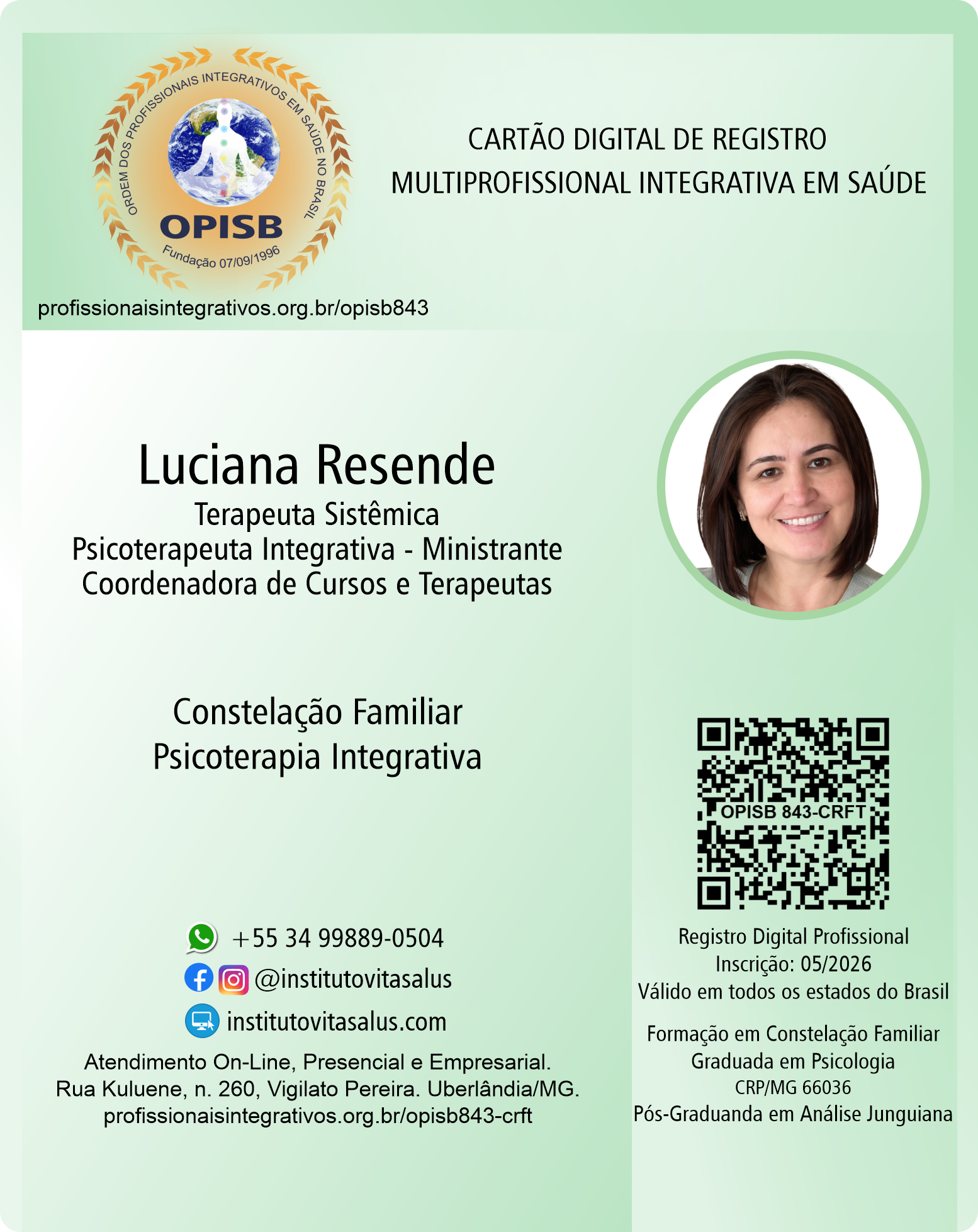 OPISB 843 Luciana Resende Cartão Digital de Registro