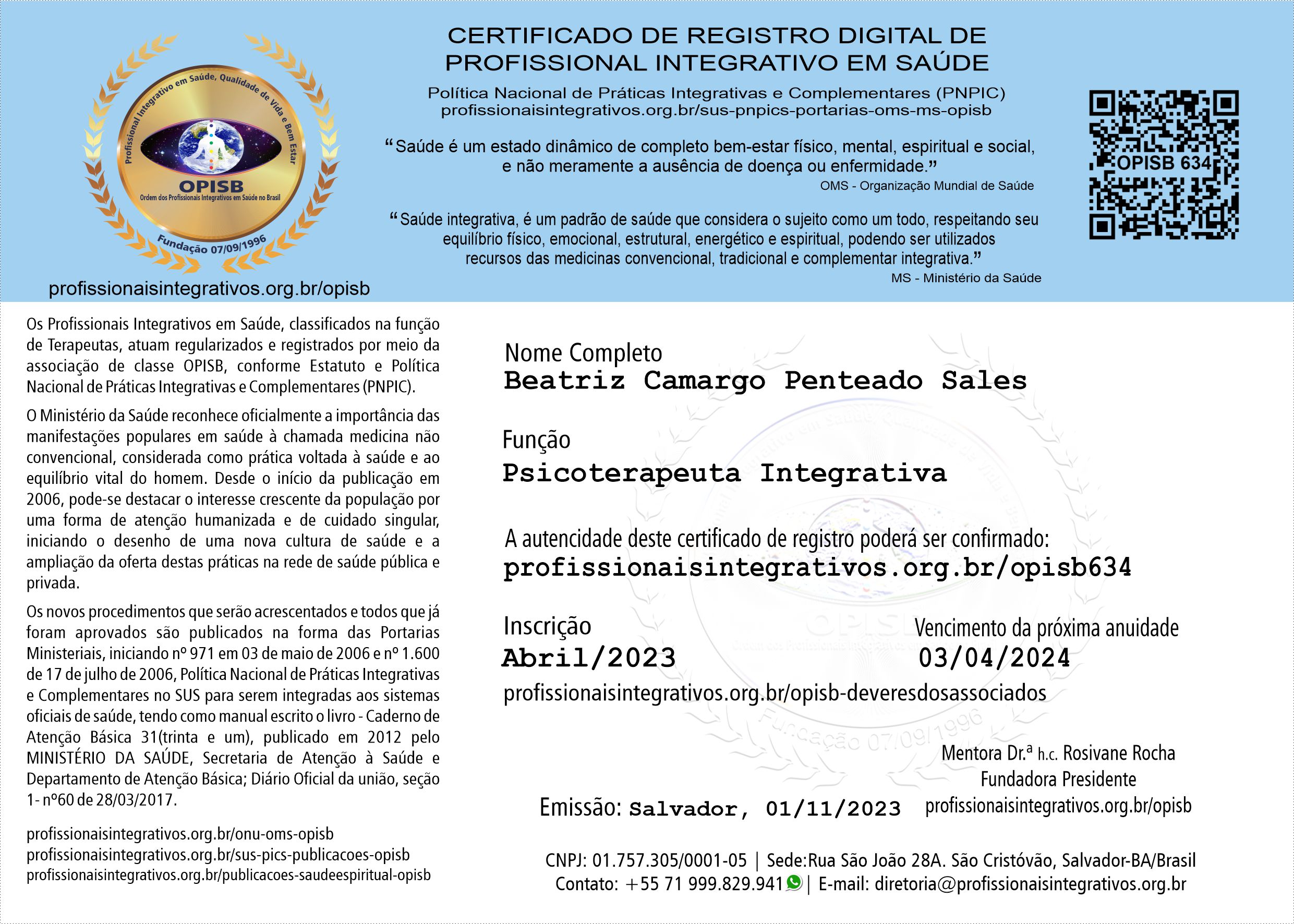 OPISB 634 CERTIFICADO DE REGISTRO DIGITAL