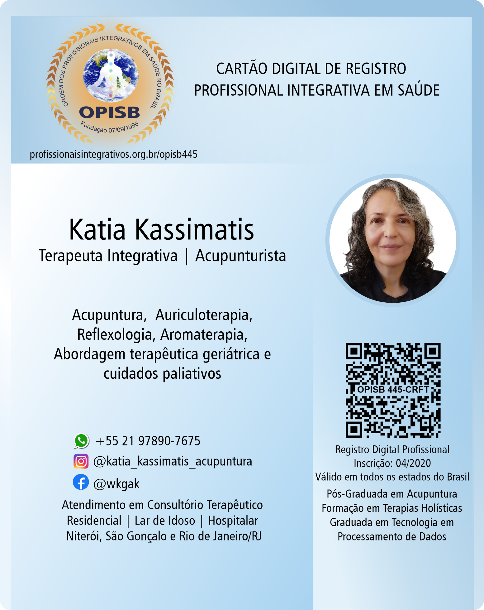OPISB 445 Cartão Digital de Registro