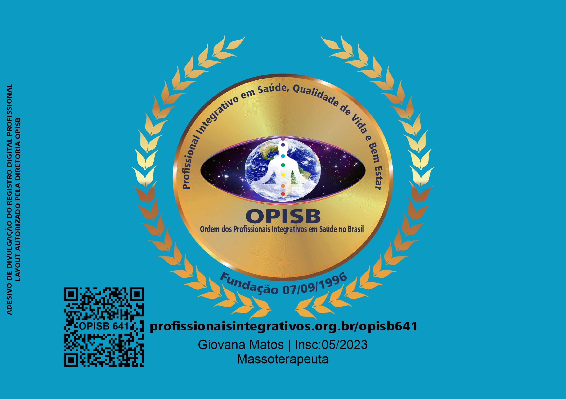 OPISB 641 Giovana Matos | Massoterapeuta