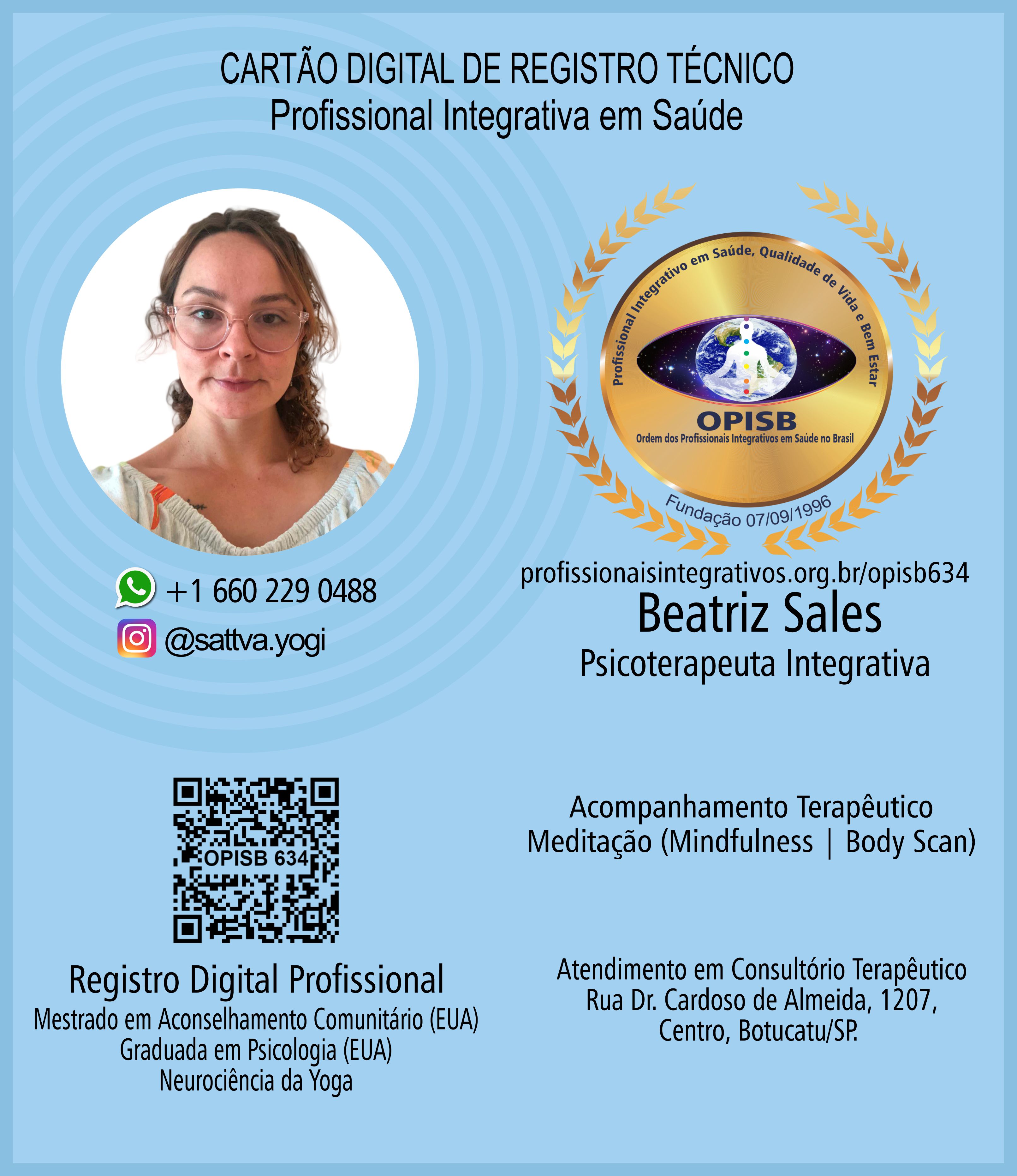 OPISB 634 Cartão Digital de Registro Técnico