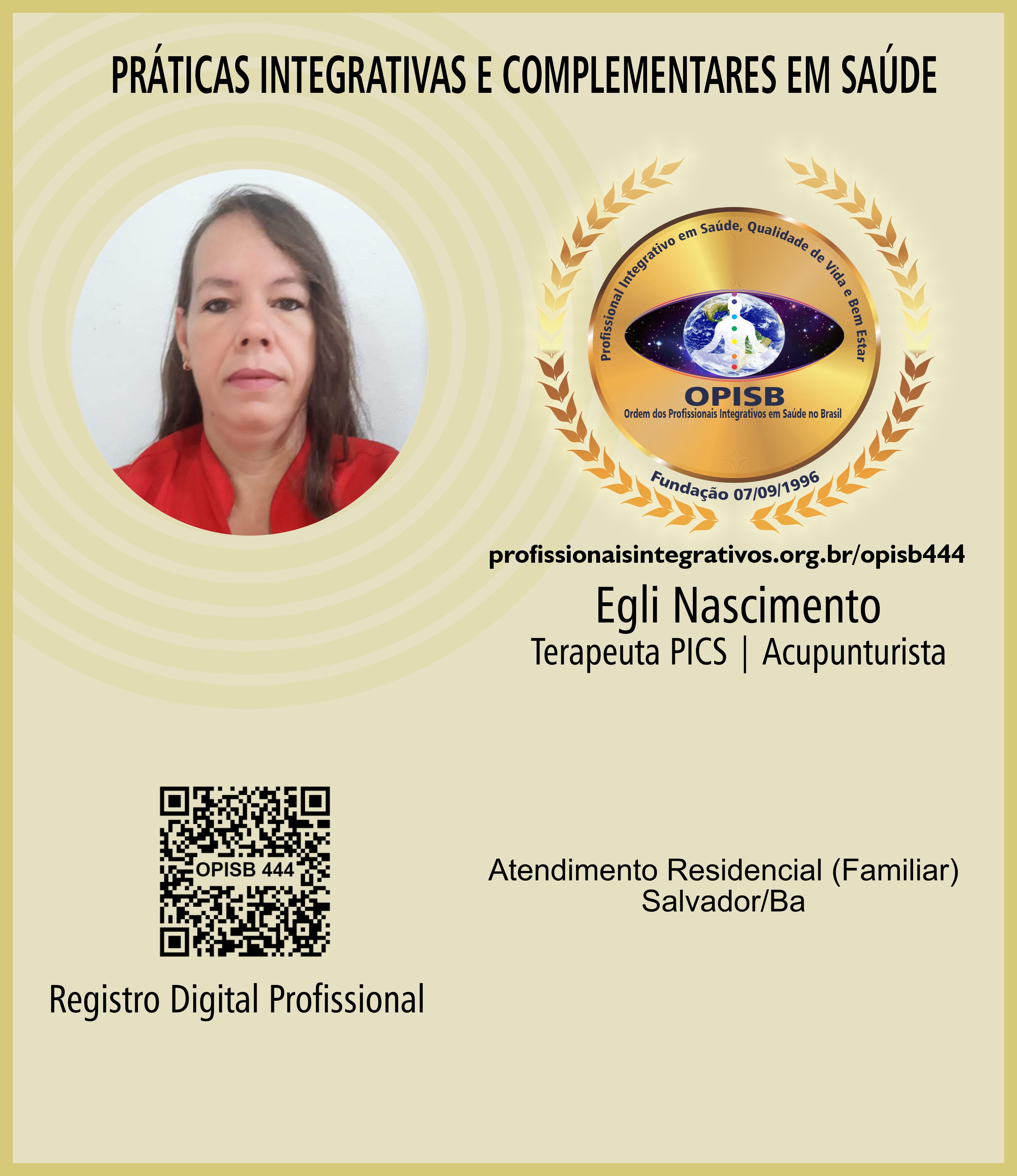 OPISB 444 CARTÃO DE DIVULGAÇÃO