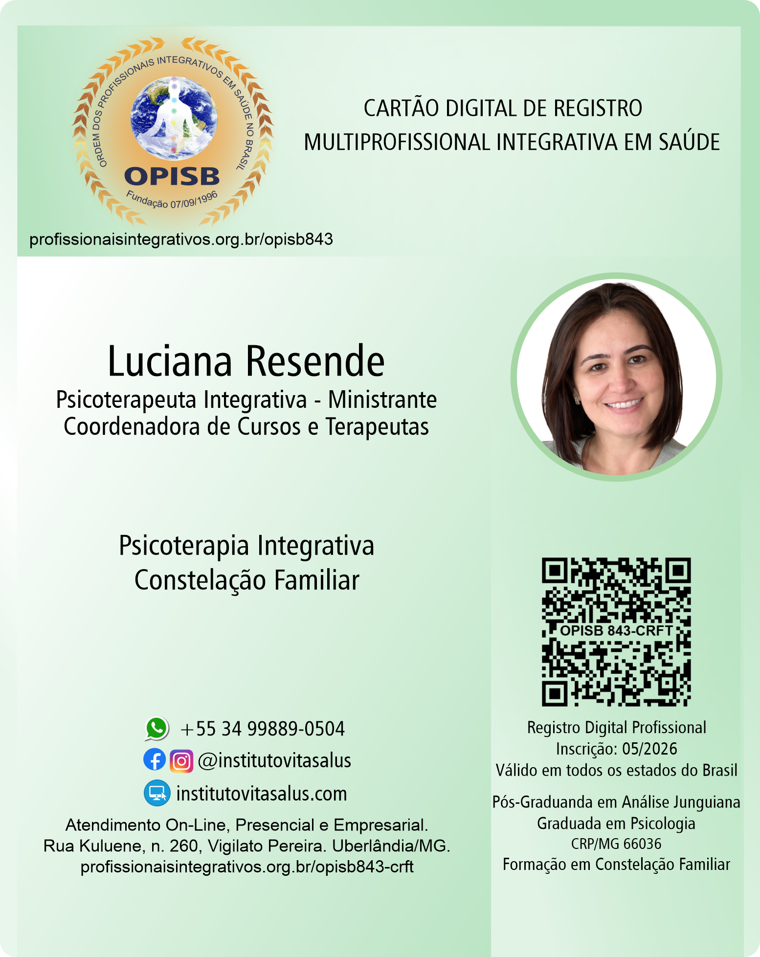 OPISB 843 Luciana Resende Cartão Digital de Registro