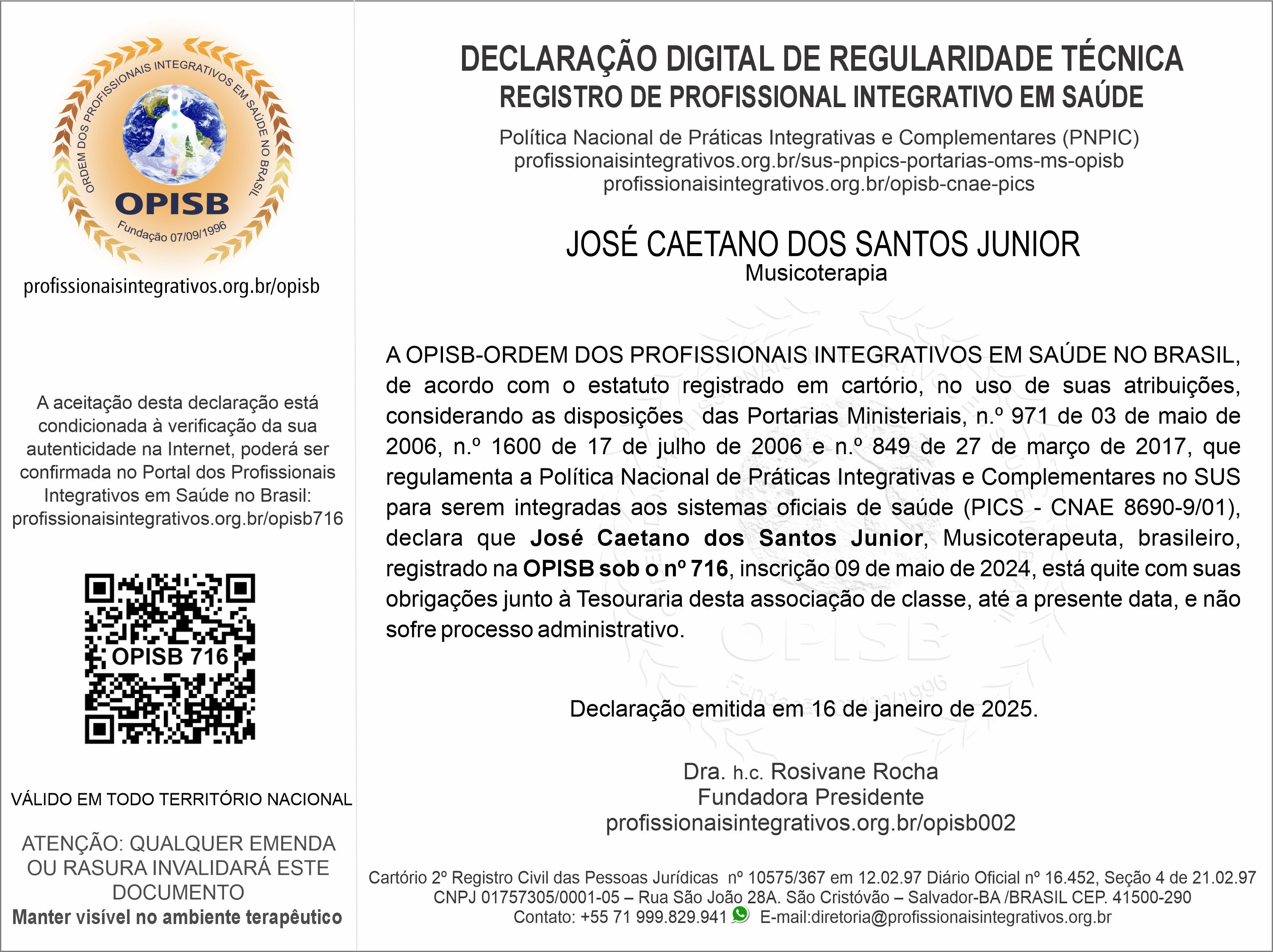 OPISB 716 José Caetano dos Santos Junior Declaração Digital de Regularidade Técnica.jpg