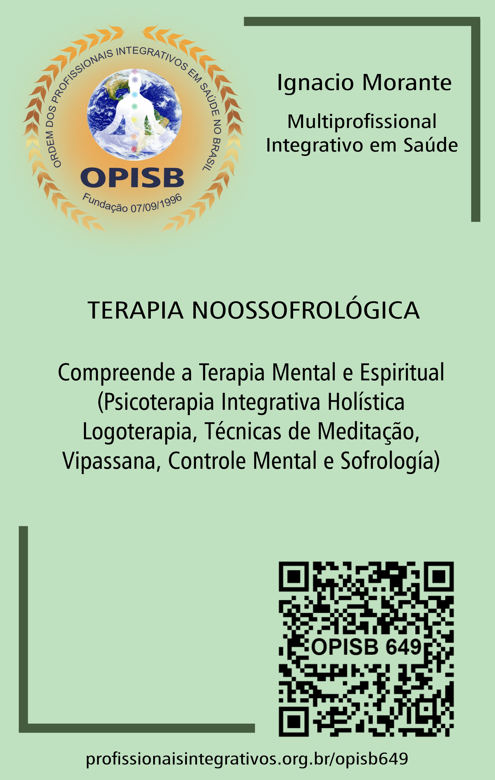OPISB 649  Ignacio Morante TERAPIA NOOSSOFROLÓGICA