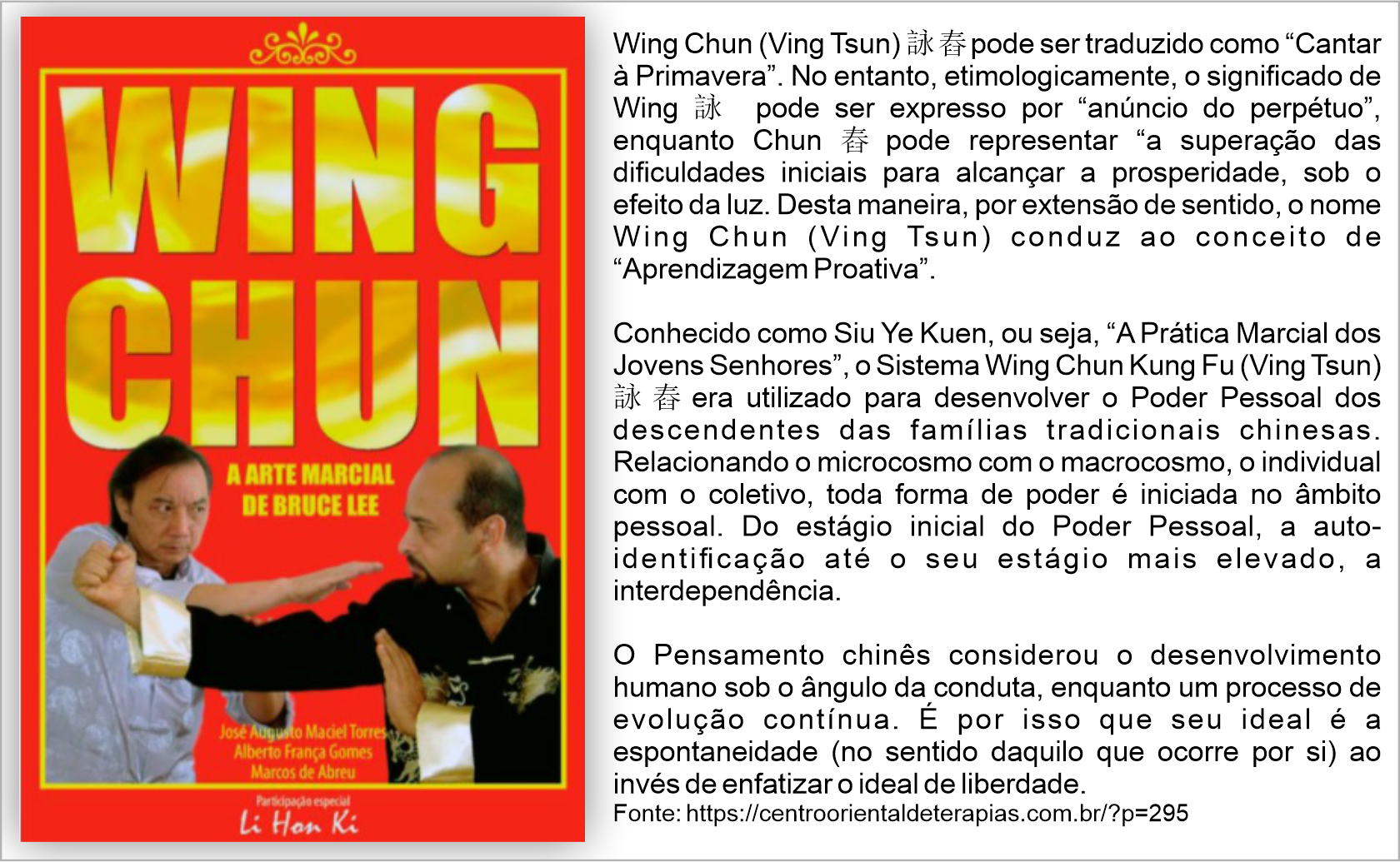 LIVRO WING CHUN A ARTE MARCIAL DE BRUCE LEE