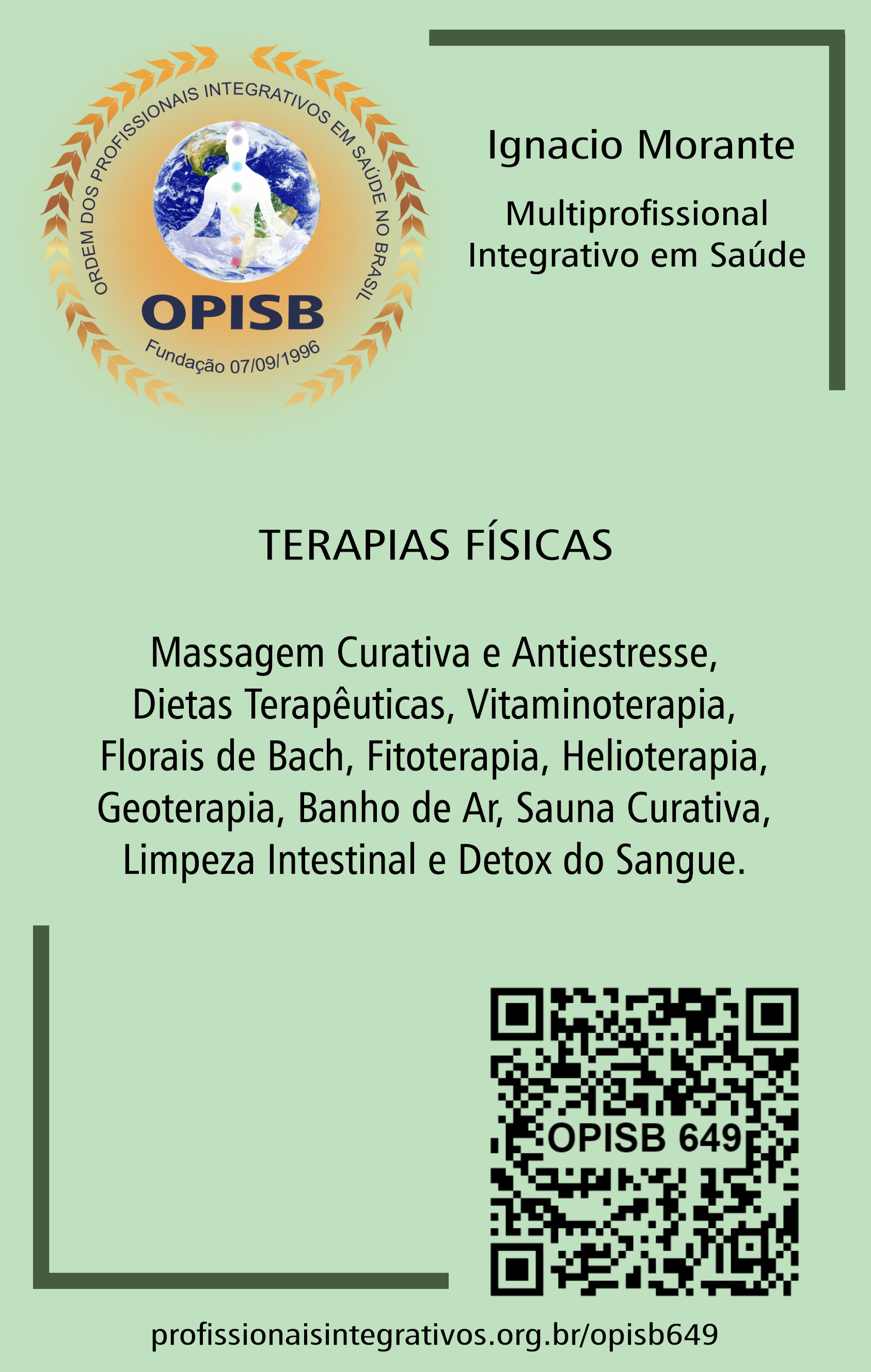 OPISB 649  Ignacio Morante TERAPIAS FÍSICAS