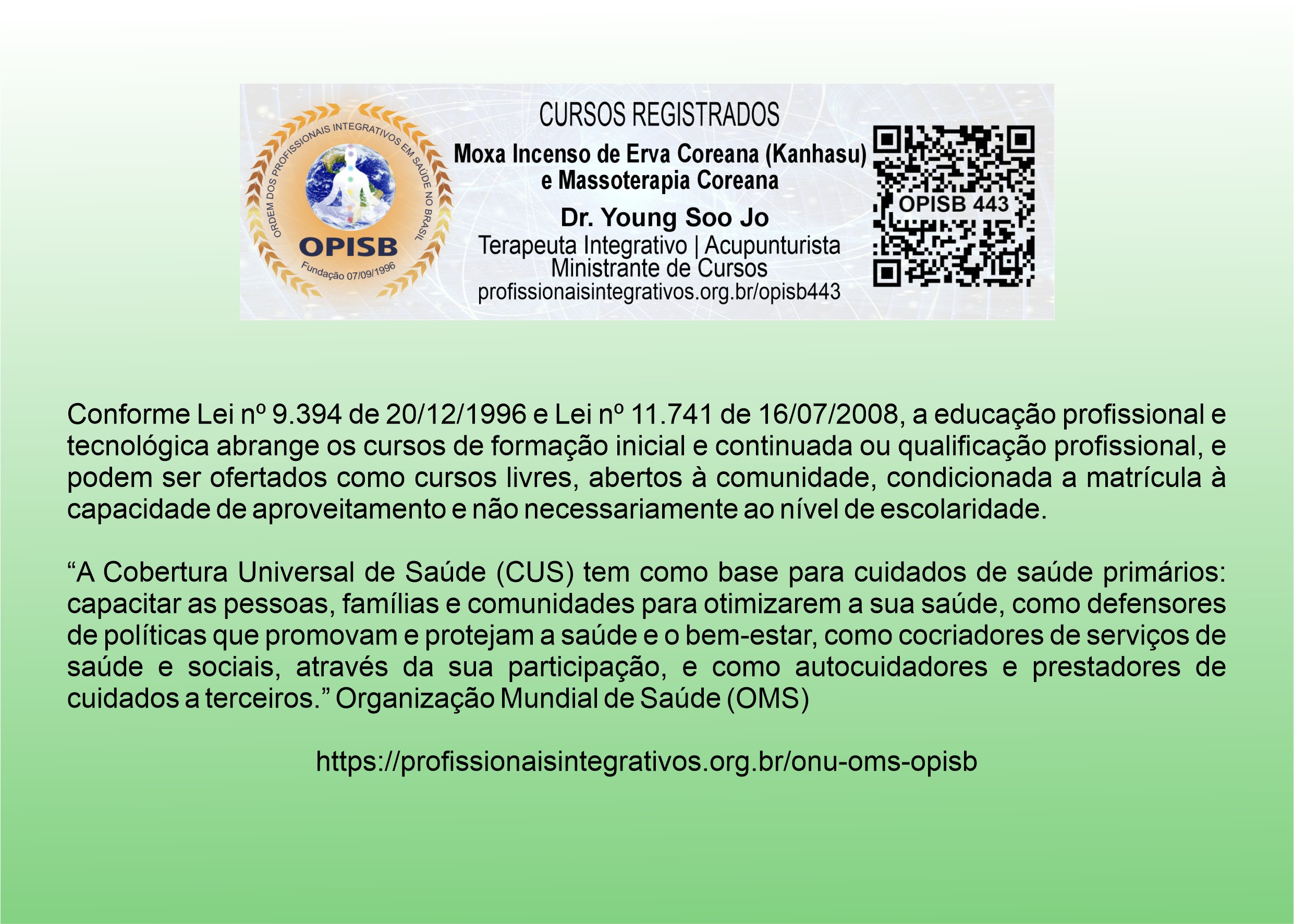 OPISB 443 Cursos livres