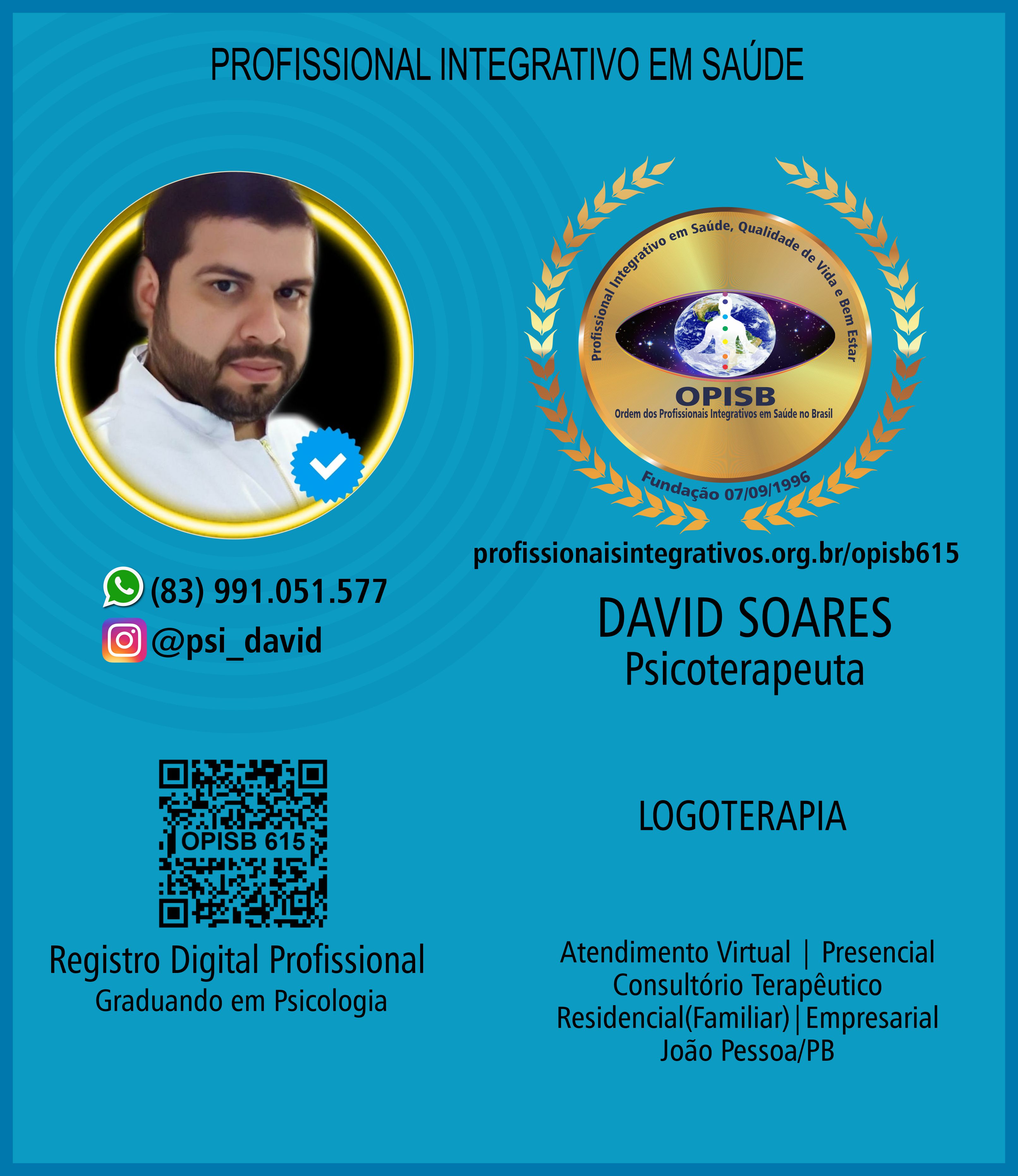 OPISB 615 David Soares | Psicoterapeuta | Logoterapia