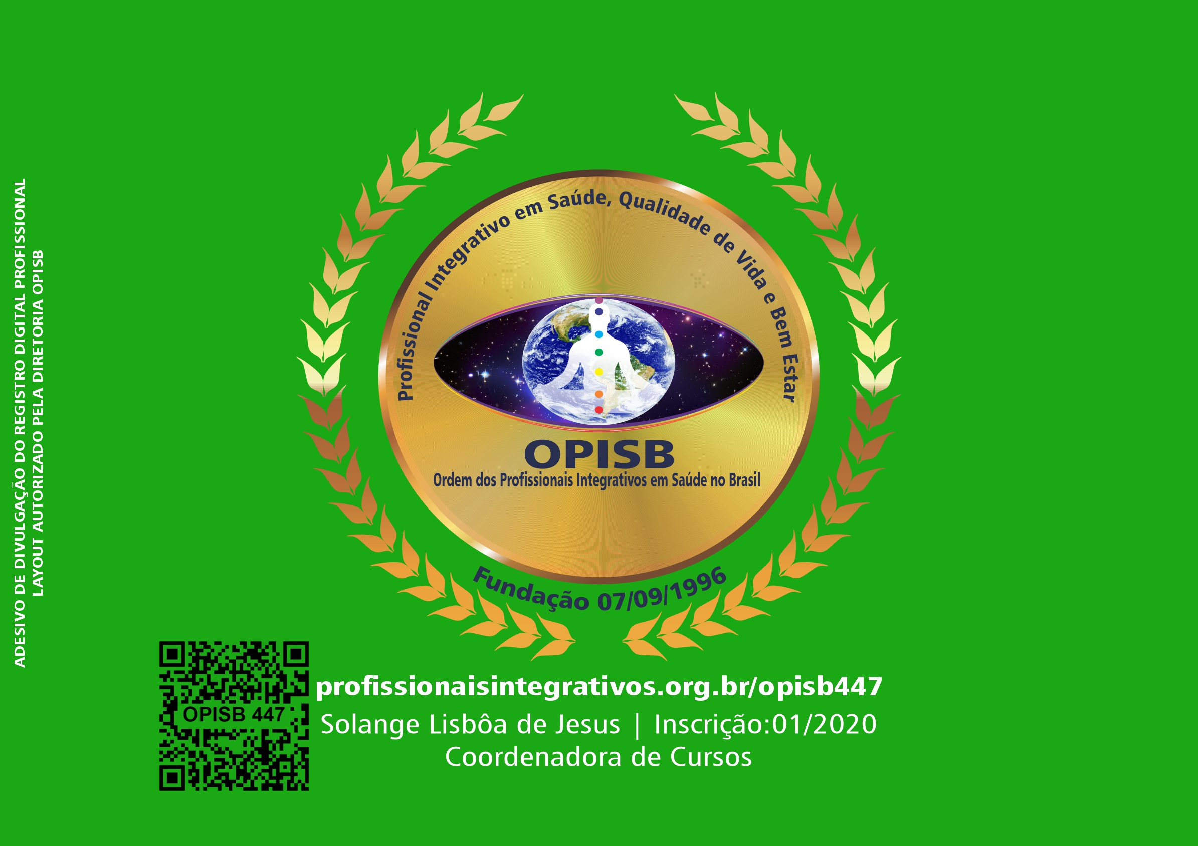 OPISB 447  ADESIVO DE DIVULGAÇÃO