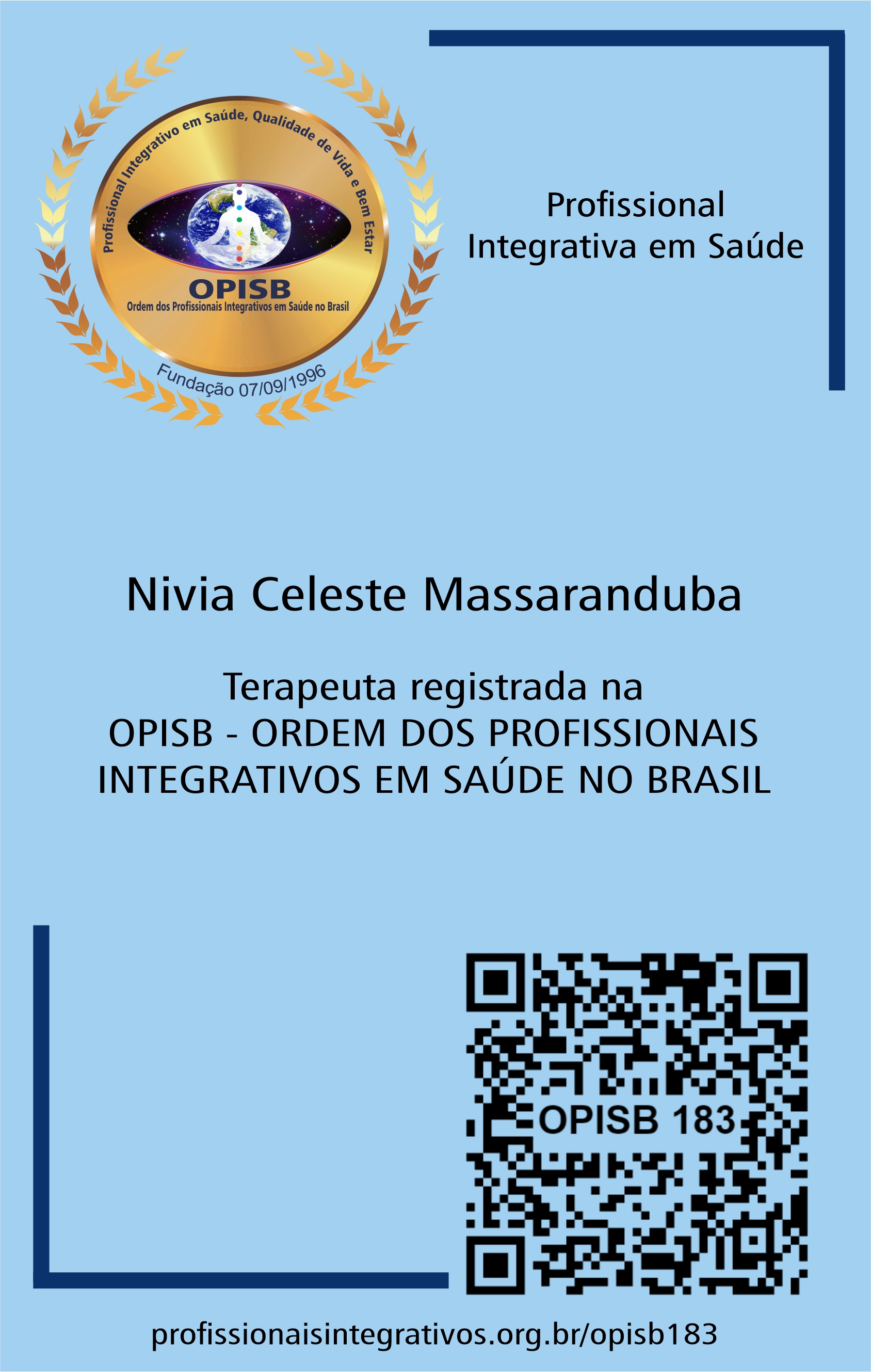 OPISB 183 Adesivo de divulgação