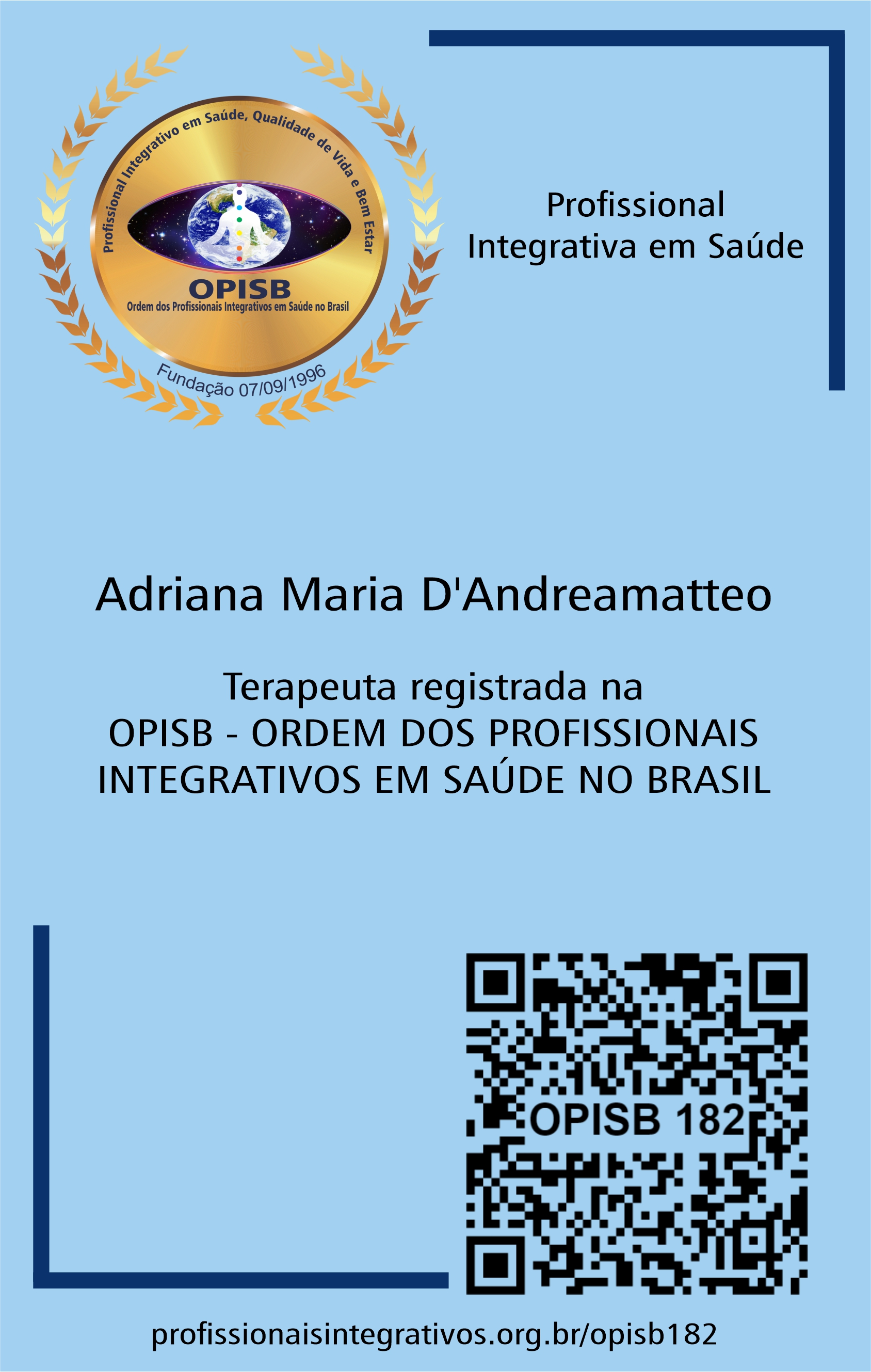 OPISB 182 Adesivo de divulgação